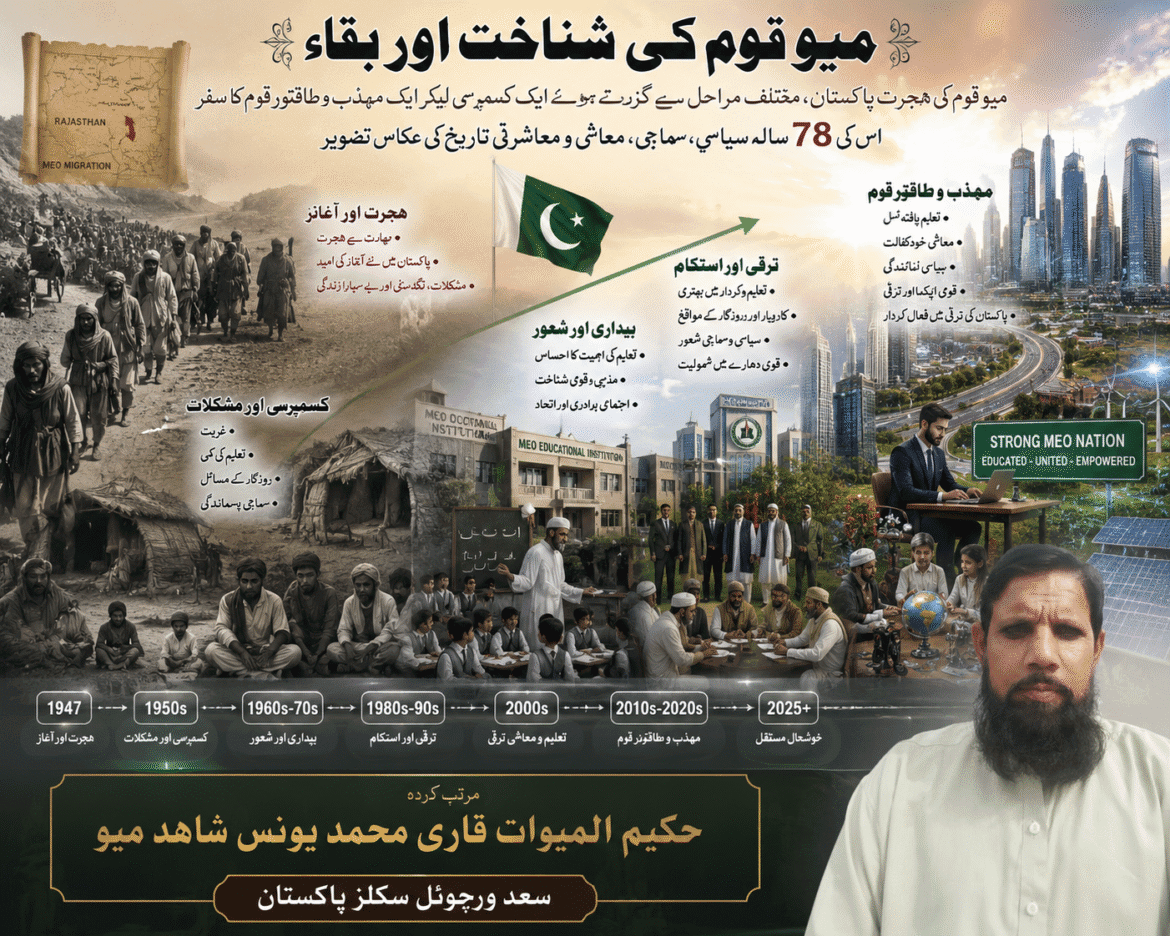 میو قوم کی شناخت اور بقا حکیم المیوات قاری محمد یونس شاہد میو سعد ورچوئل سکلز پاکستان سعد طبیہ کالج برائے فروغ طب نبویﷺ کاہنہ نو لاہور