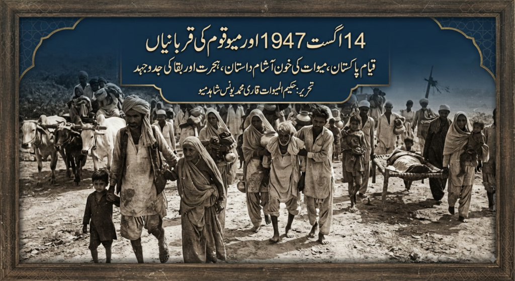 ,14 اگست 1947 اور میو قوم کی قربانیاں